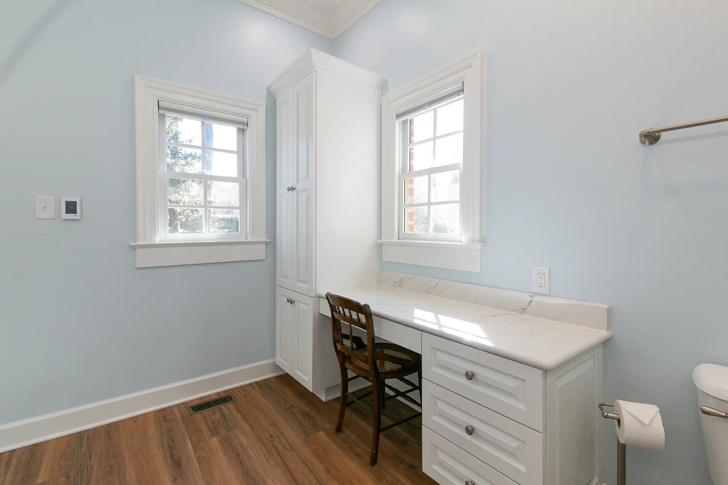 Material and craftsmanship perspective from Bathroom Remodel — The Cove Williamsburg Virginia by VanFleet Homes