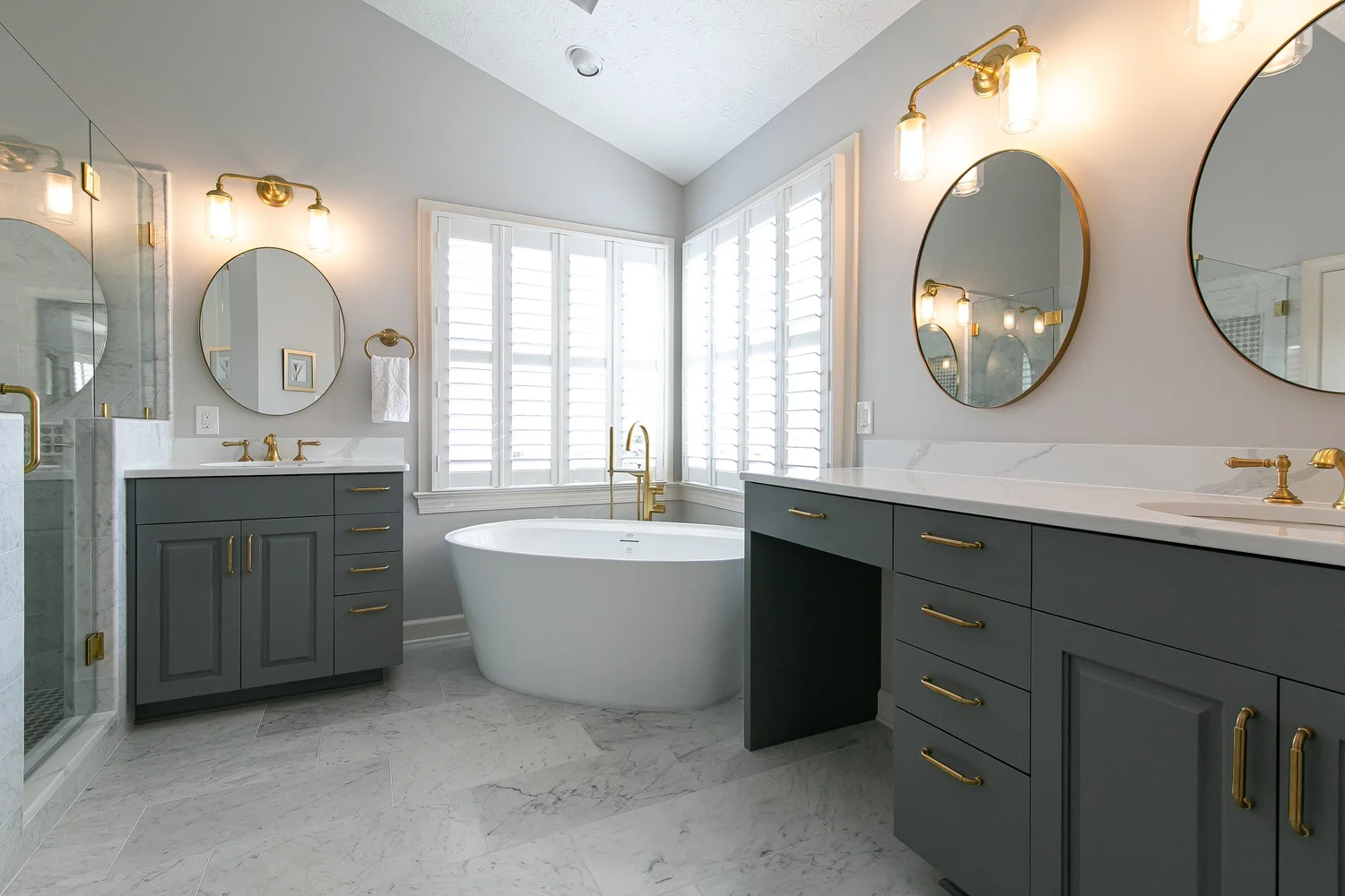 Alternate perspective across the renovated space from Bathroom Remodel — Kiln Creek Yorktown Virginia — Project 1 by VanFleet Homes