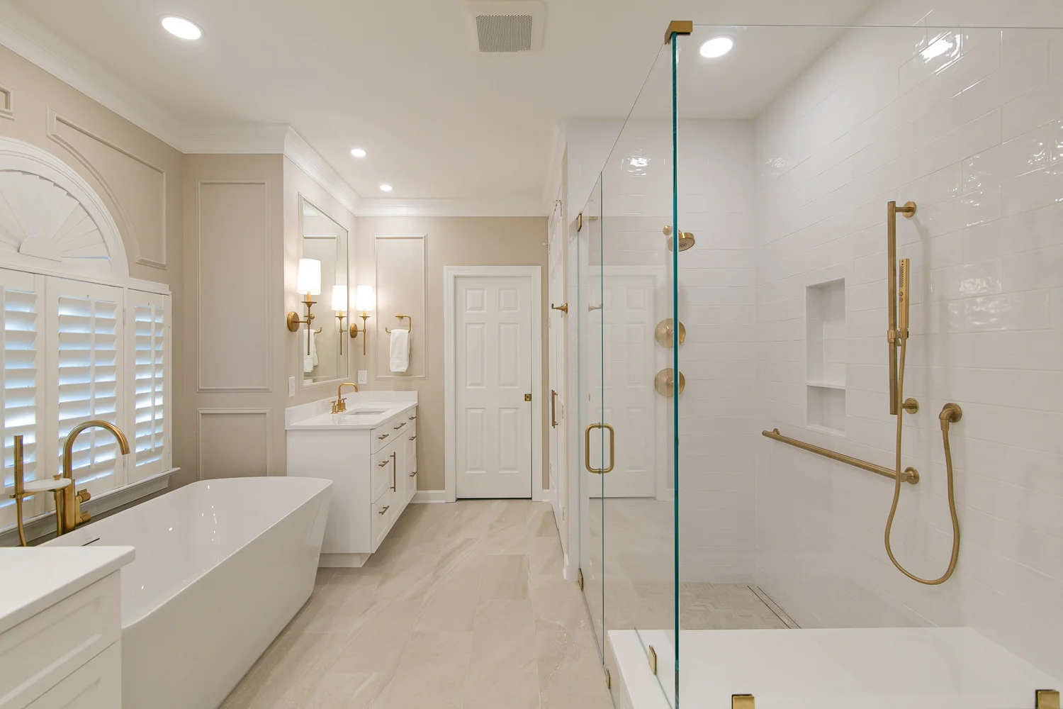 Closer view of the completed surfaces from Bathroom Remodel — Ford’s Colony Williamsburg Virginia — Project 4 by VanFleet Homes