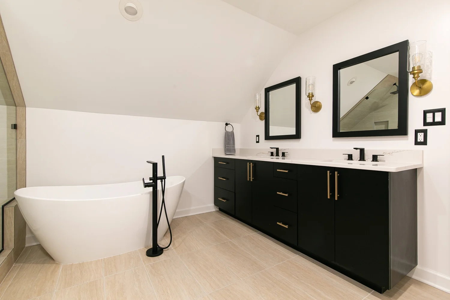 Secondary room perspective with completed details from Bathroom Remodel — Kingsmill Williamsburg Virginia by VanFleet Homes