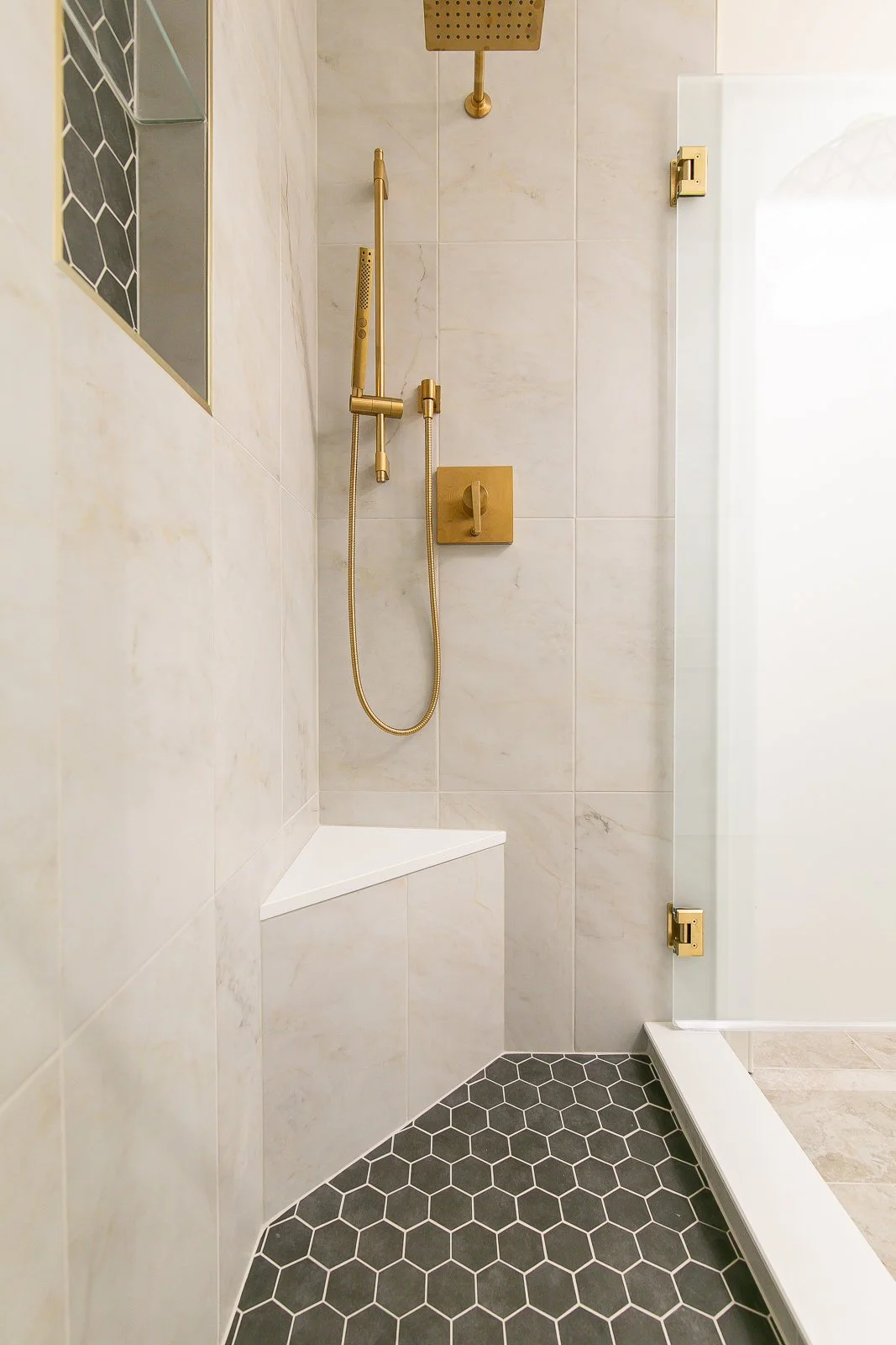 Secondary room perspective with completed details from Bathroom Remodel — Ford’s Colony Williamsburg Virginia — Project 3 by VanFleet Homes