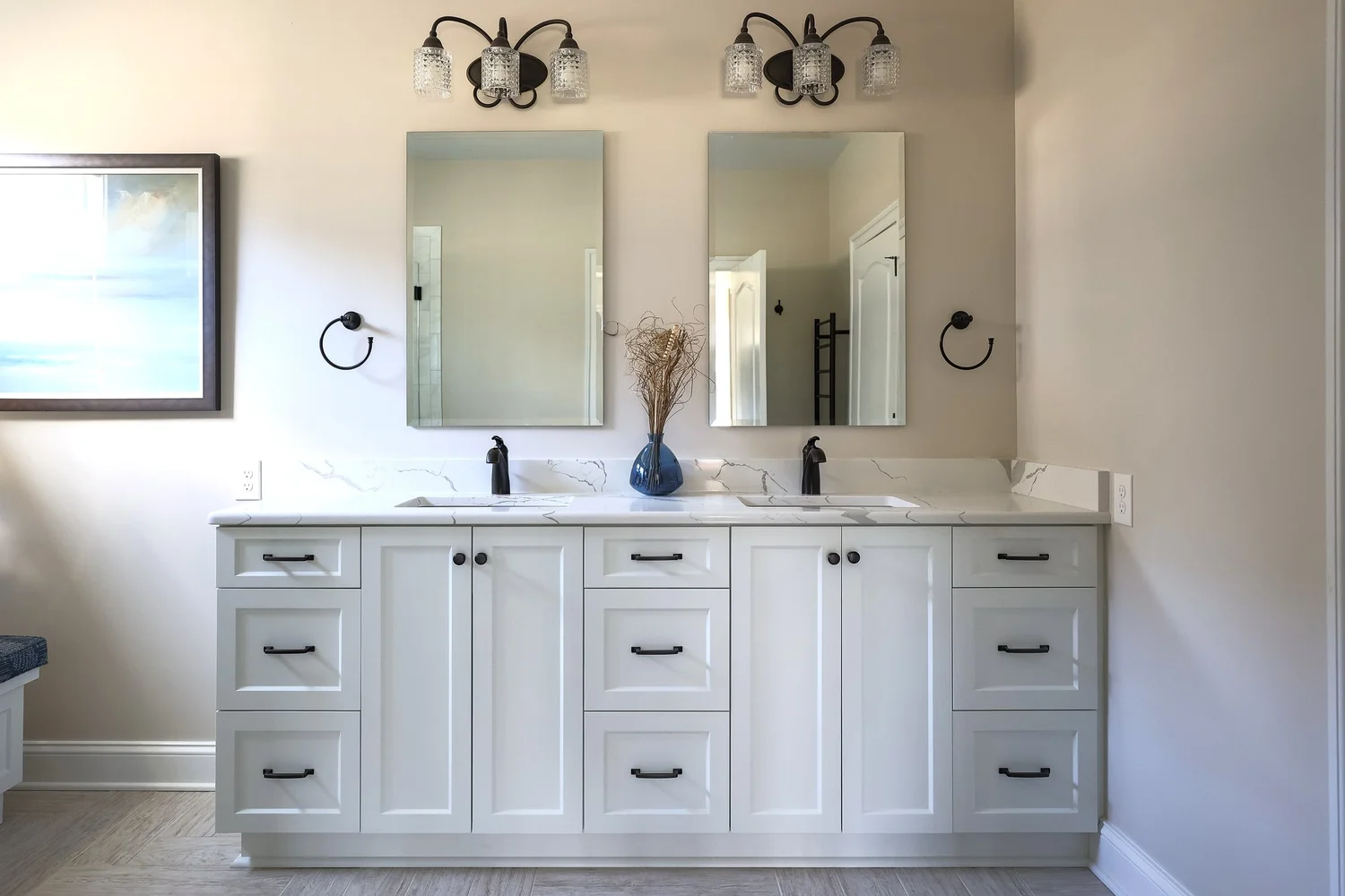 Wide view of the finished room from Bathroom Remodel — Colonial Heritage Williamsburg Virginia by VanFleet Homes