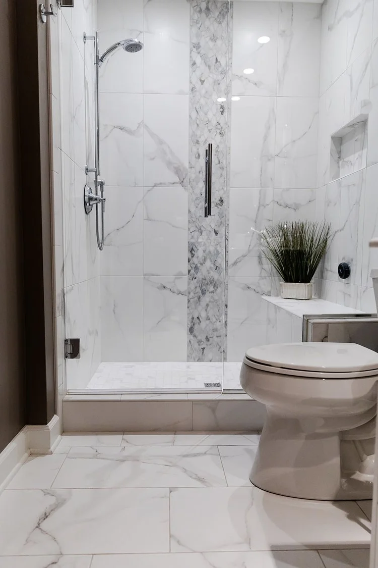 Wide view of the finished room from Bathroom Remodel — Fyfe Court Williamsburg Virginia by VanFleet Homes