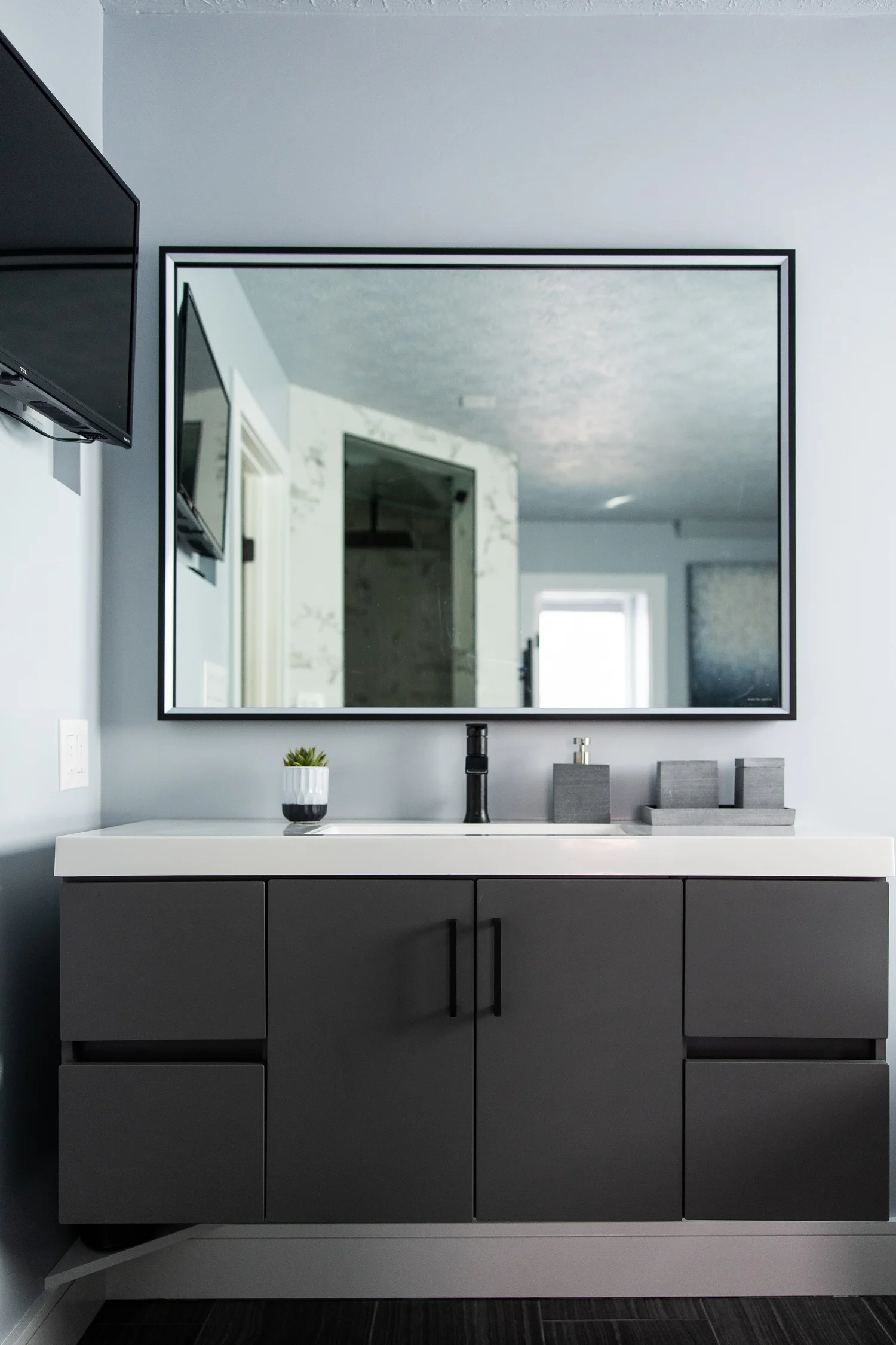 Wide view of the finished room from Bathroom Remodel — Greensprings West Williamsburg Virginia — Project 2 by VanFleet Homes