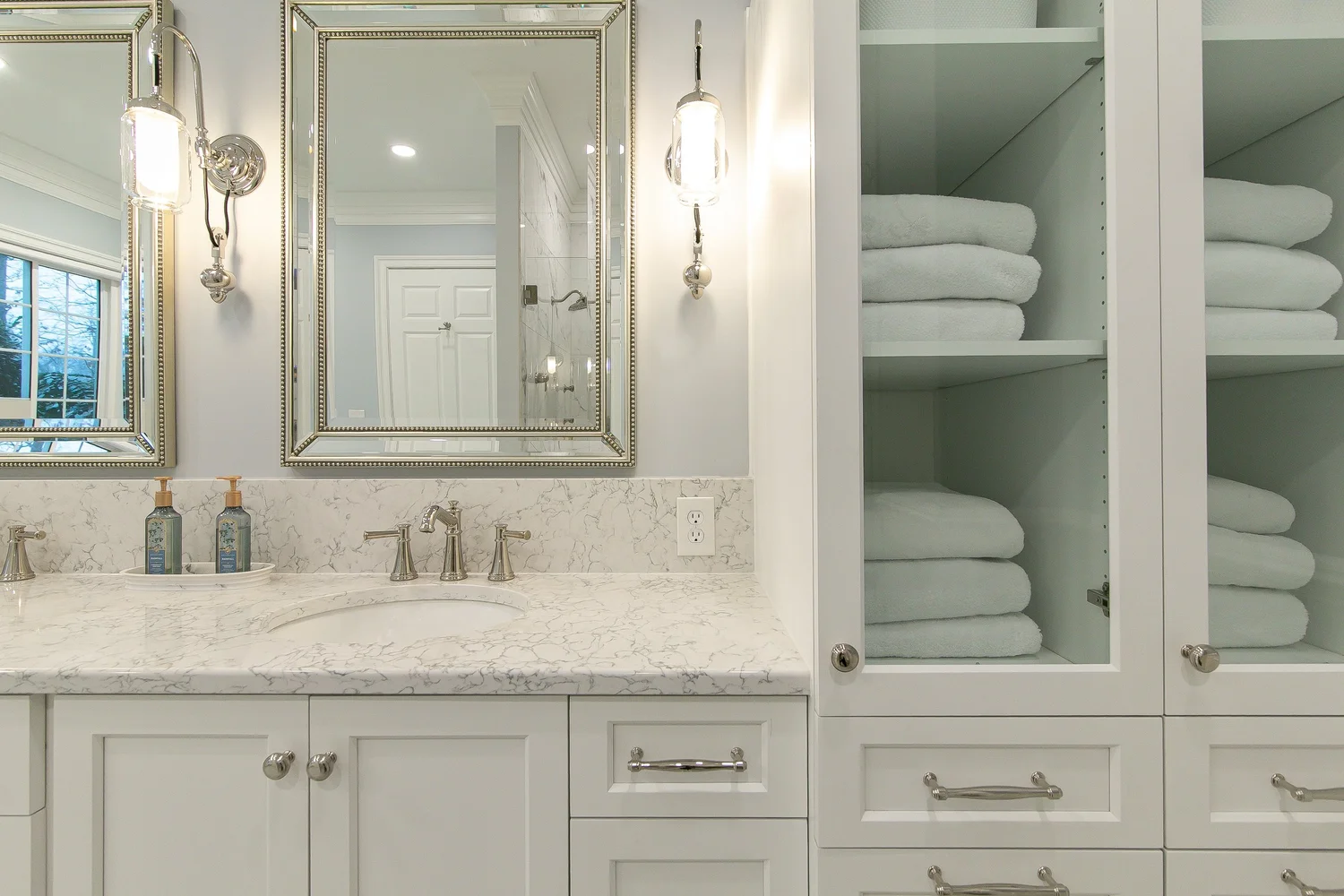 Detail-focused view of the completed remodel from Bathroom Remodel — Ford’s Colony Williamsburg Virginia — Project 2 by VanFleet Homes