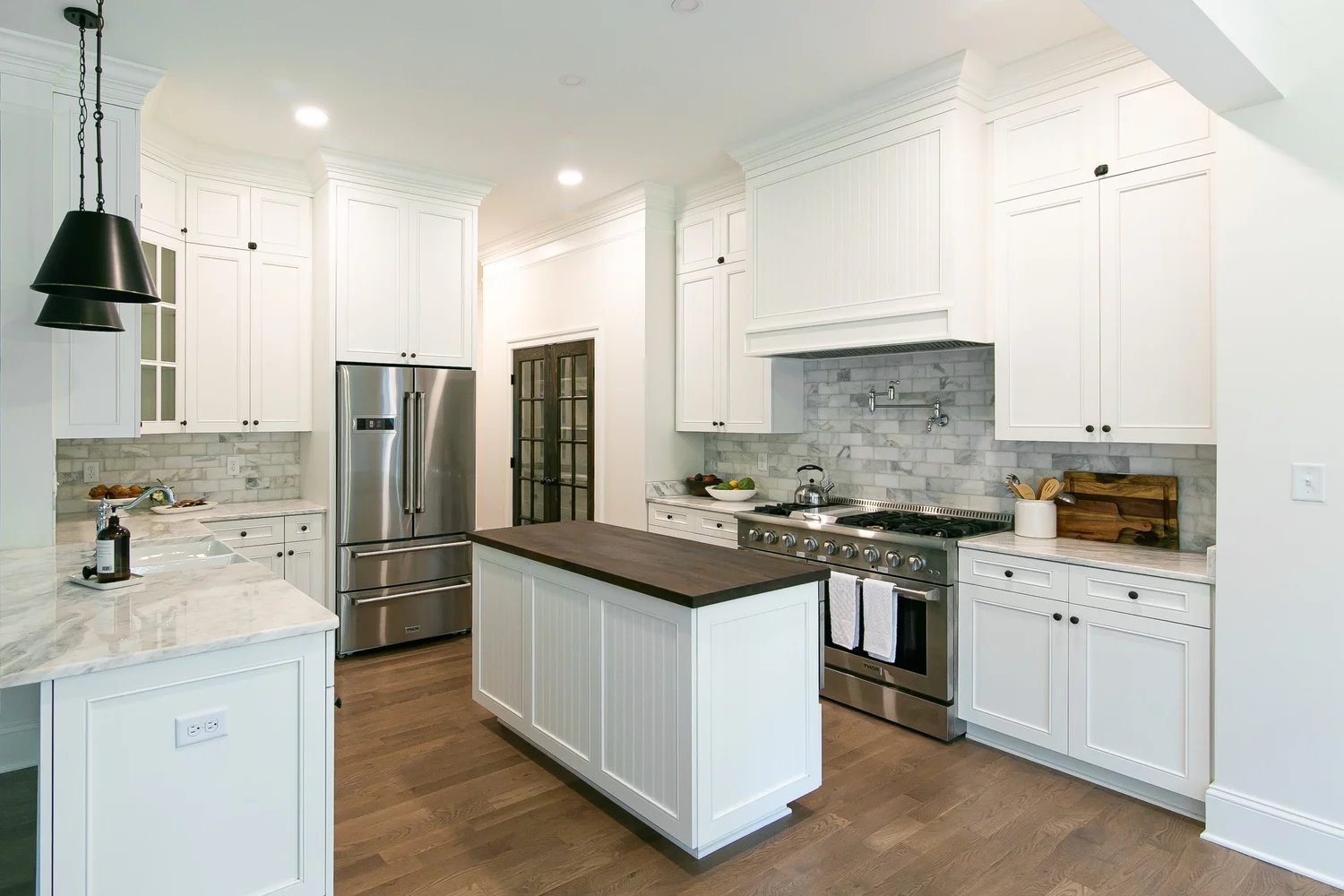 Wide view of the finished room from Kitchen Remodel — Charles City by VanFleet Homes
