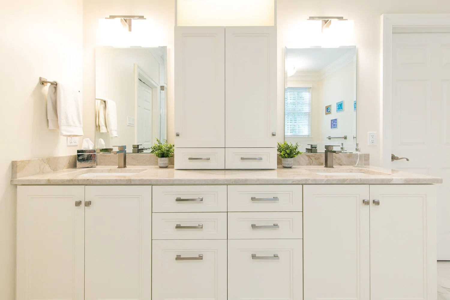 Alternate perspective across the renovated space from Bathroom Remodel — Ford’s Colony Williamsburg Virginia — Project 6 by VanFleet Homes