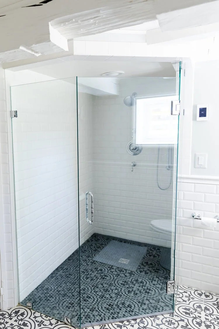 Wide view of the finished room from Bathroom Remodel — Pleasant Point Surry Virginia by VanFleet Homes