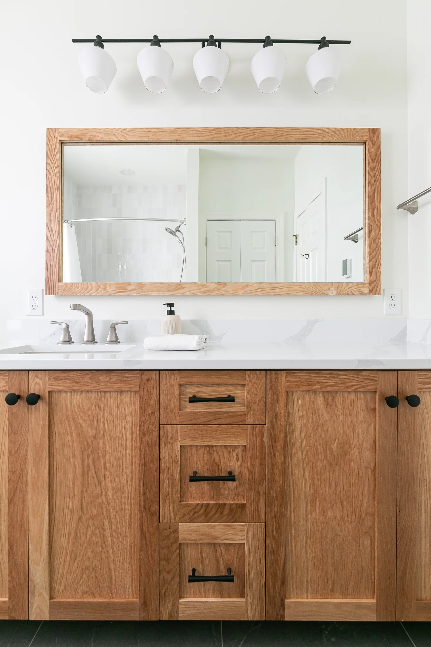 Featured overview of the completed space from Bathroom Remodel — Holly Grove Williamsburg Virginia by VanFleet Homes