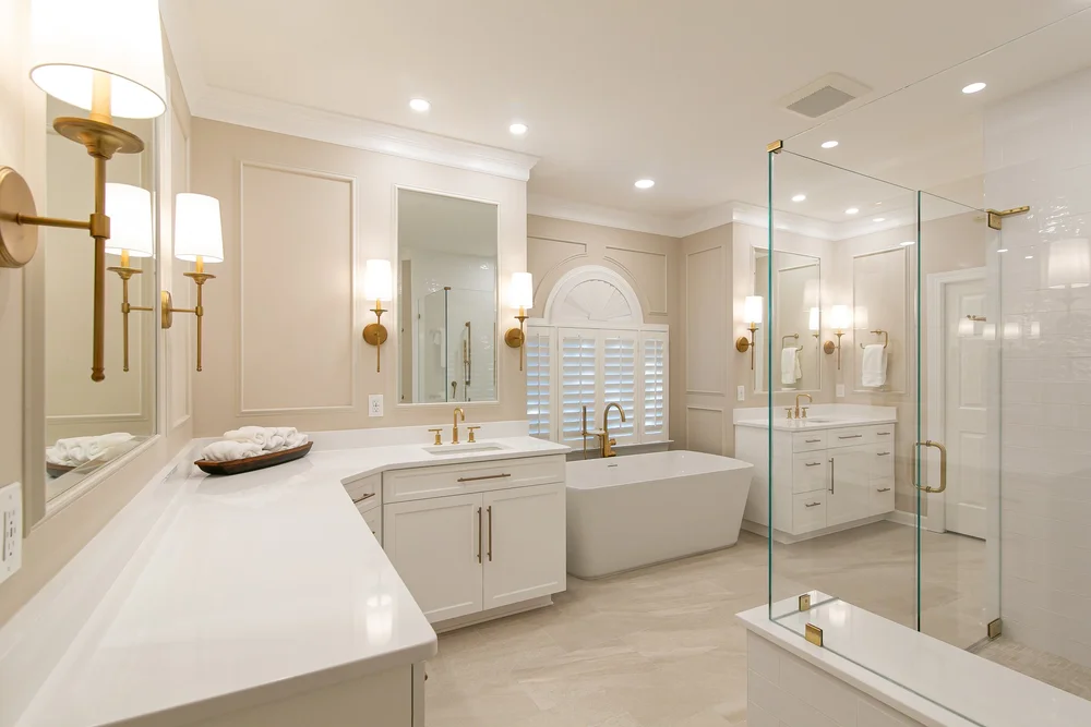Featured overview of the completed space from Bathroom Remodel — Ford’s Colony Williamsburg Virginia — Project 4 by VanFleet Homes