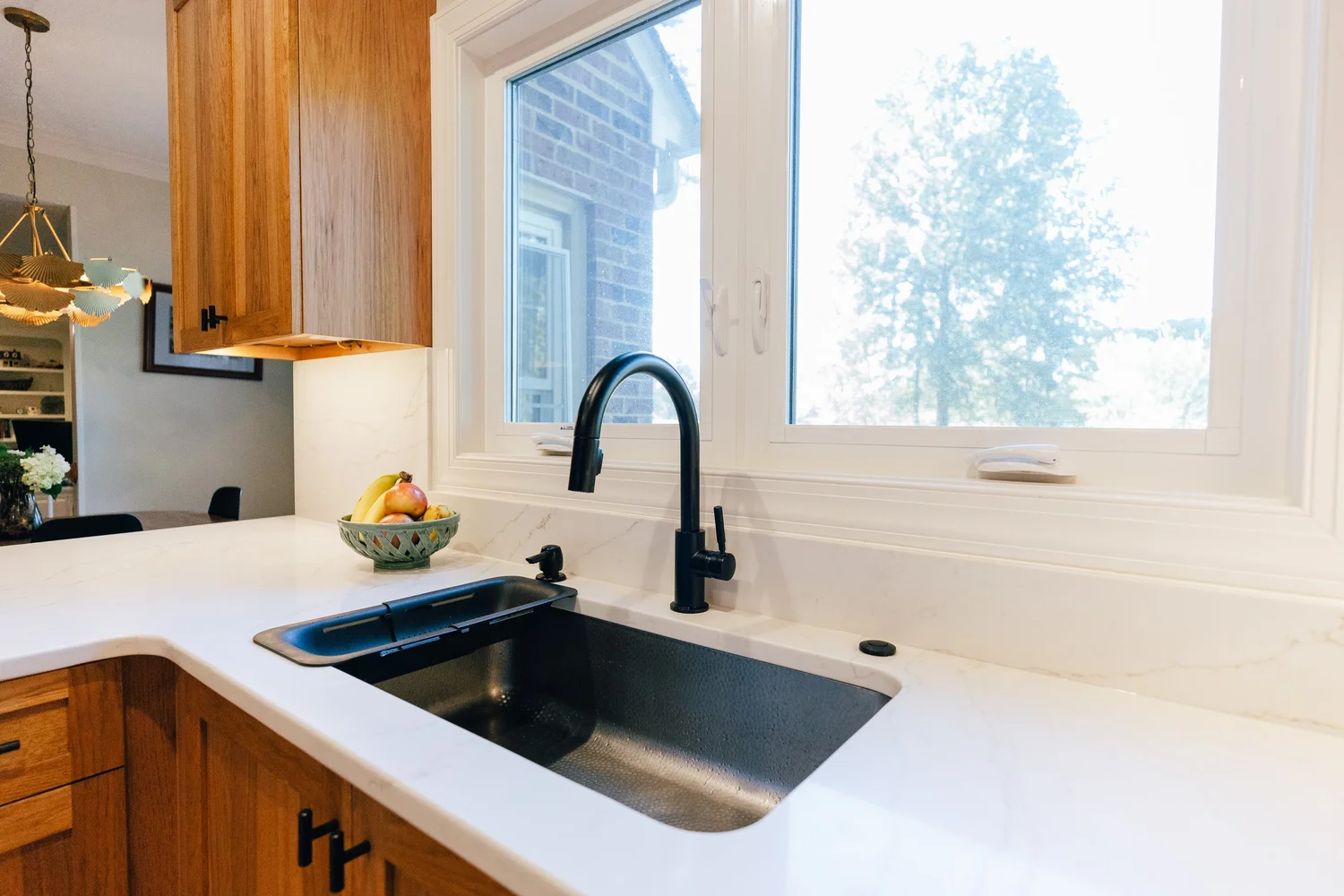 Alternate angle showing the completed construction from Kitchen Remodel — Kiln Creek Yorktown Virginia by VanFleet Homes