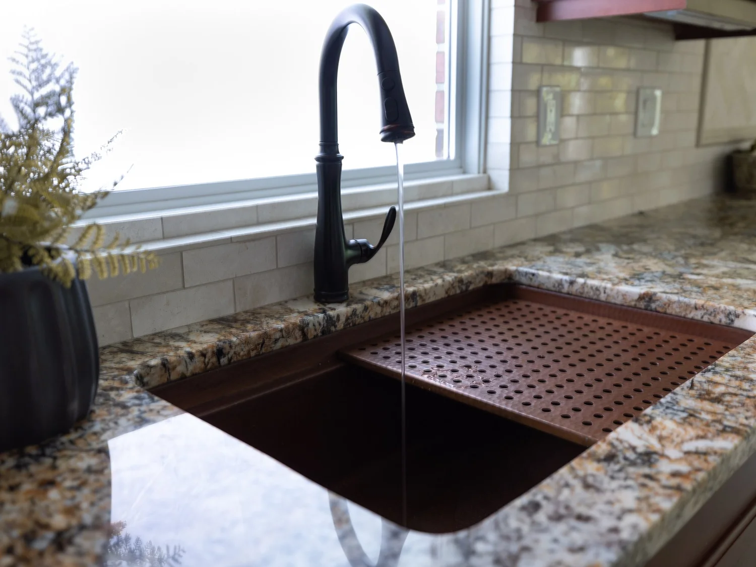 Closer view of the completed surfaces from Kitchen Remodel — Fenton Mill Williamsburg Virginia by VanFleet Homes