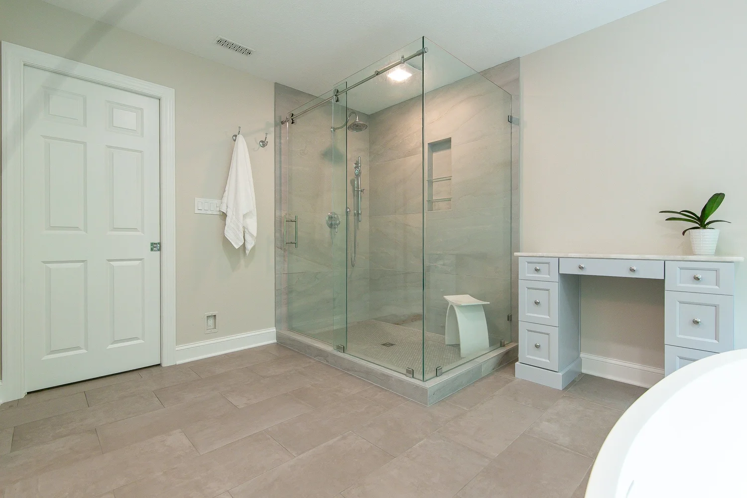 Closer perspective on the finish work from Bathroom Remodel — Toano Virginia by VanFleet Homes
