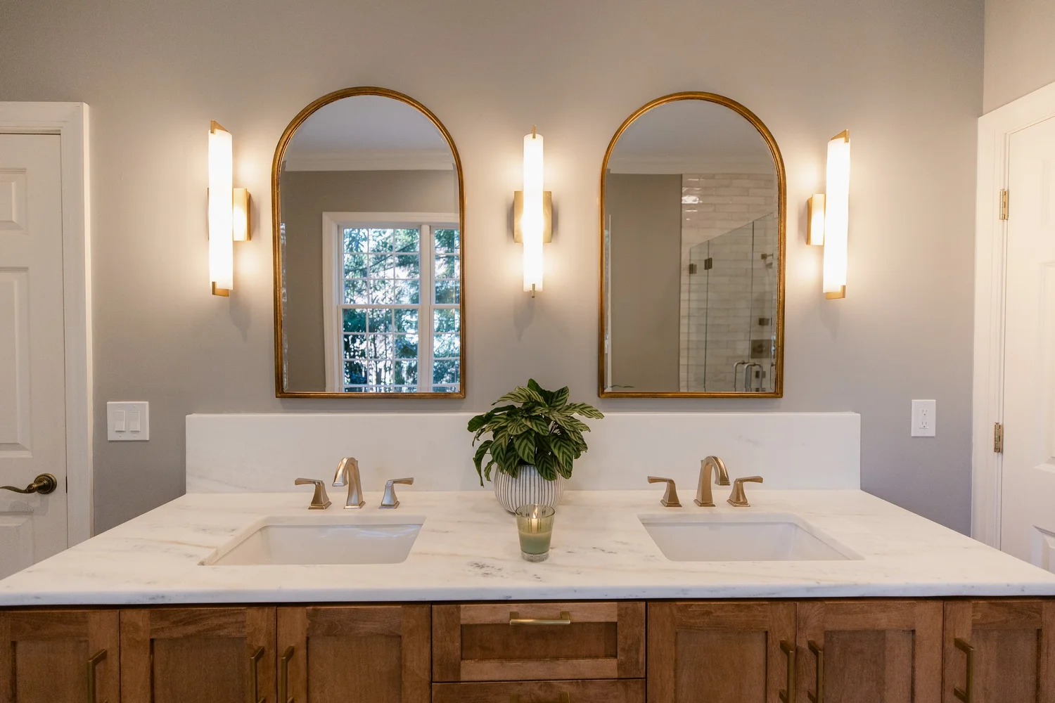 Perspective highlighting the new layout and flow from Bathroom Remodel — Ford’s Colony Williamsburg Virginia — Project 7 by VanFleet Homes
