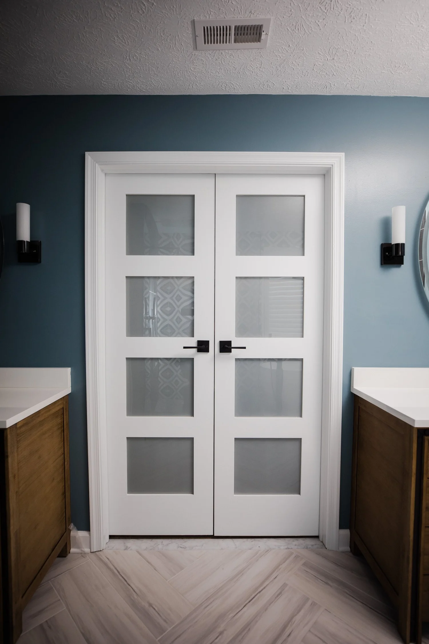 Material and craftsmanship perspective from Bathroom Remodel — Kiln Creek Newport News Virginia by VanFleet Homes
